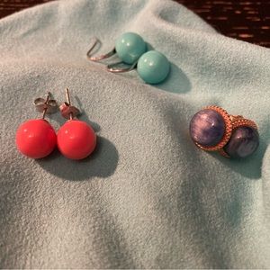 Three pairs of earrings// free w any purchase over $6